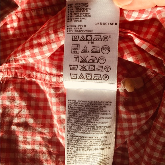 Gap Cotton gingham shirt Med - Picture 7 of 7